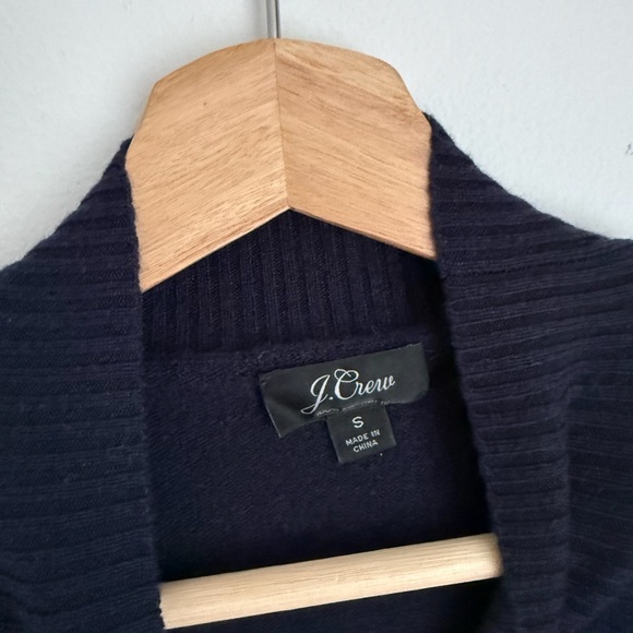 J. Crew Heritage Cashmere Mock Knock Sweater in Navy Blue - Picture 6 of 7
